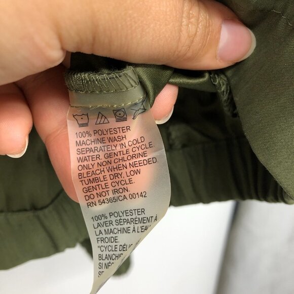 Alia Moss Green Full Zip Up Shirt or Lightweight Jacket size 10 - Picture 9 of 13